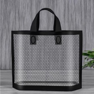 Multi-function Reusable Transparent PVC Shopping Bag | Clear Shopping Tote Bag | Plastic PVC Mesh Gr