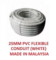 25MM PVC FLEXIBLE CONDUIT (WHITE / BLACK)
