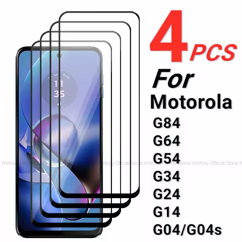2/4PCS Tempered Glass For Motorola Moto G64 Screen Protector For Motorola Moto G84 G64 G54 G34 G24 G