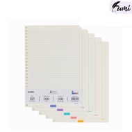 Caro notebook insert - 6x6 mm 5 colors B5 100 sheets 100/76 Refill paper KLONG MS 534