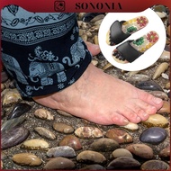 [SONONIA] 1 Pair Foot Massage Shoes Cobblestone Accupressure Foot Acupoint Flat Slippers for Men Wom