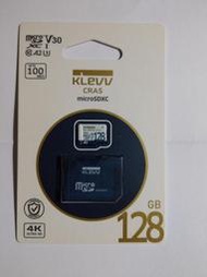 KLEVV 科賦 CRAS MicroSDXC UHS-I U3 V30 A2 128GB 記憶卡(附轉卡)