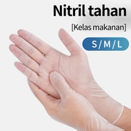 Nitrile Safe Sarung Tangan Karet Latex/100pcs Karet/Nitrile Gloves Powder Free/Nitrile Safe gloves