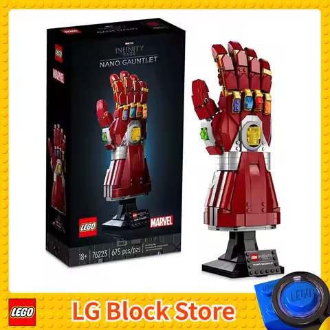 LEGO Marvel Nano Gauntlet, Iron Man Model with Infinity Stones, 76223 Avengers: Endgame Film Set for