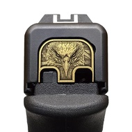 Milspin CNC Milled 3D Engraved Slide Back Plate compatible with Glock Gen 1-5 I 3 Dimensional I Made
