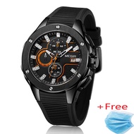 MEGIR Brand Quartz Men Watch Clock Relogio Masculino Luxury Chronograph Silicone Army Military Sport
