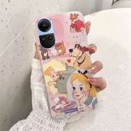 Silicagel Soft Case for OPPO Reno10 Pro+ Reno 10 Pro Plus 8T A98 A78 NFC A58 4G 5G Girls' Style Fashion Handphone Case Lovely Cartoon Kayoing Princess Casing Protective Back Cover