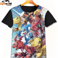 Digimon v4 Cartoon 3D Printing Anime Digimon v4 T'Shirt 3D Printing Anime Digimon v4 For Ages 1-12 Y