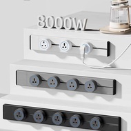 8000W Movable Track Power Socket Home Kitchen Appliances Plug Adapter Standard Wall Socket With USB