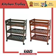 Ready Stock🟩EWJ 1528 Trolley/Black&Oak/Troli 3 tie Hitam/Full Solid