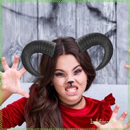 [LzdjfmydcMY] Halloween Bull  Headband Gothic Cosplay Accessories for Women Men Christmas