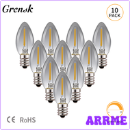[ARRME] วินเทจ Kerze C7 Glühbirne E12 E14 Sockel 05 W Edison Glühbirne 2700K 4500K Kandelaber Lampe 