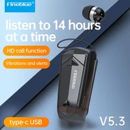 🔥【SG】🔥 Fineblue Pull Cord Retractable F580 F520 F920 Bluetooth Headset Lavalier Earplugs Business Un