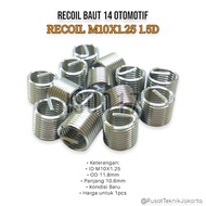 1pcs recoil Bolt 14 m10x1.25 1.5D Automotive Bolt