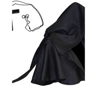 Medieval Monk Costume Crusader Knight Halloween Pagan Costume Cloak Hat Cloak