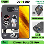 Case Xiaomi Poco X3 X3 Pro X3 NFC Casing Hardcase Doff NASA With Back Lens Protection