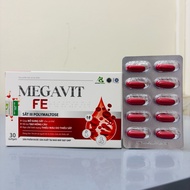MEGAVIT FE blood supplement - Organic iron, Folic supplement Inulin does not cause heat