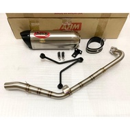#OFFER AHM 4-STROKE M3 SERIES RACING EXHAUST KSR-110 STAINLESS 25.5MM #READY STOCK #100%ORIGINAL