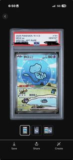 寶可夢 夢夢 夢幻 簡中 Pokemon 151 CS Mew ex SAR #191 PSA 10
