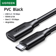 Ugreen USB C Extension Cable Type C Male to Type C Female Extender Cord Thunderbolt3 for PC Laptops
