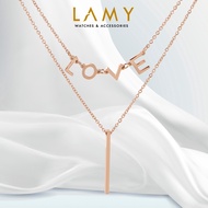 Dây chuyền nữ LAMY I LOVE Necklace 6018GG