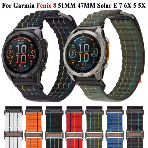 Compatible With Garmin Fenix 8 51mm 47mmWatch Band Sports Silicone Strap For Garmin Fenix E 7 7X Pro