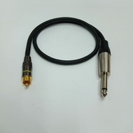 kabel audio canare standar 3mtr + jack rca to akai 6.5mm - 2 meter