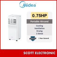 Midea 0.75HP Portable Air Conditioner / Aircond / Air Cond MPPA-08CRN7