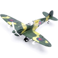 Fighter Jet Classic WWII Spitfire Fighter Plane Model 1:48 Scale 4D DIY Assembly Aircraft Kit Milita