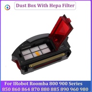 Dust Box with Hepa Filter for iRobot Roomba 800 900 Series 850 860 864 870 880 885 890 960 980 Robot Vacuum Spare Parts Accessories
