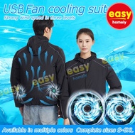 Cooling Fan Jacket with Air Conditioning Function, Long Sleeve Sun Protection Outdoor Work Coat