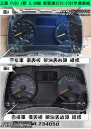 中華 新堅達 5期 儀表板維修 2013- CANTER 車速表 轉速表 柴油表 溫度表 維修 修理 圖F 送修價