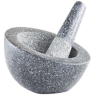 (VonShef) VonShef Premium 6.5 Granite Angled Mortar  Pestle