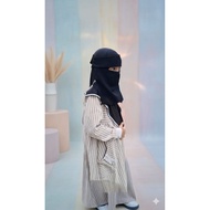 Children's niqab, children's veil, free veil strap tudung budak perempuan tudung sekolah