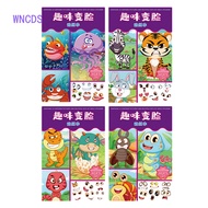 [WNCDS] Children Sticker Book Fun Face-Changing Sticker Book Dress-Up Sticker Cartoon Decoration Small Pattern Material Sticker