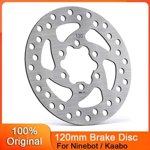120mm Brake Disc Rotor Pad 6 Holes Rounded for Ninebot By Segway ZT3/ZT3 Pro/MAX G3 Kaabo Mantis 8 K