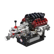 For 10227 2025 New V8 Engine Model Assembly Electronic Toy Plastic Building Blocks Children Boys Chr