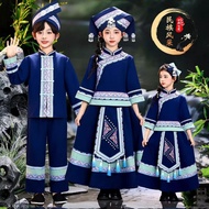 A Minority Ethnic Children's Clothing Strong Ethnic Guangxi Yao Ethnic Hani Performance Costume Girl