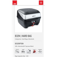 Givi Box B32N B32NB 32 Liters Hardbox Hitam/Silver