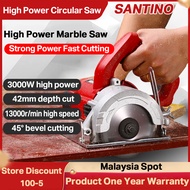 SANTINO 3000W High Power Circular Saw | 45 Degree Wood Stone Tiles Marble Cutter (Malaysia stock)
