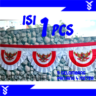 BENDERA UMBUL UMBUL BEKRON MODEL ANTIK / bendera / merdeka / 17 agustus / soekarno / indonesia / ga
