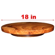 Wooden Lazy Susan Turntable - 18 inches