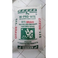 READY PUR 511 BRAVO 50kg VOER 511 B MAKANAN TERNAK AYAM Hi-Pro-Vite 511 Bravo Pakan ayam hobi