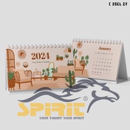 Desk Calendar 2024 Aesthetic Sitting Calendar 2024 Unique Calendar Office Desk Decoration