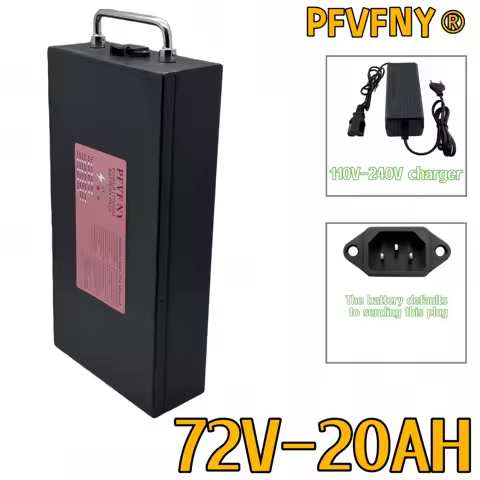 Full capacity 72V 20-100AH 18650 lithium battery 40AH BMS 500W-3000W, including charger