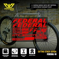COD Cutting Sticker Sepeda FEDERAL Pussy Cat Stiker Streetcat MG 33 MTB BIKE street cat 550 SX 10