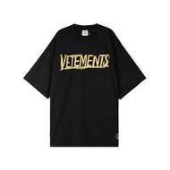 Vetements World Tour T-Shirt Black Gold