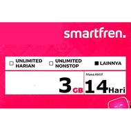 (Sudah-On-Reg) Kartu Perdana Smartfren 3GB - 14 Hari 24 jam bisa semua jenis hp dan daerah