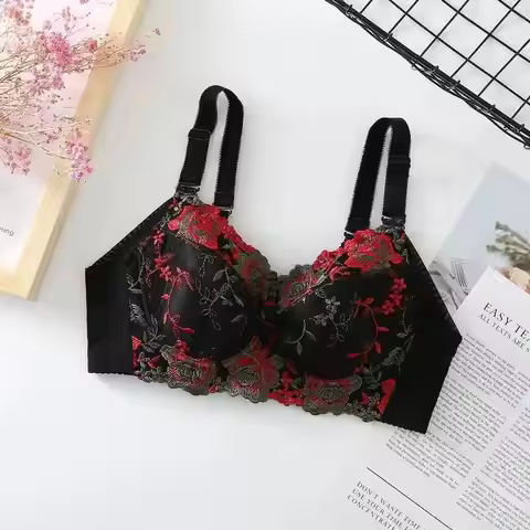 Big Plus Size Bra B C D E F G H Lingerie For Women Femme Soutien Gorge Push Up Brassiere Underwear F