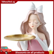 [In Stock]Girl Statue Home Decor Vase Resin Model Storage Tray Living Room Flower Vases Craft Living